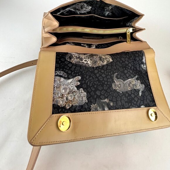 Ted Baker Bow Detail Nude Leather Satchel Handbag , Top Handle - Picture 12 of 12